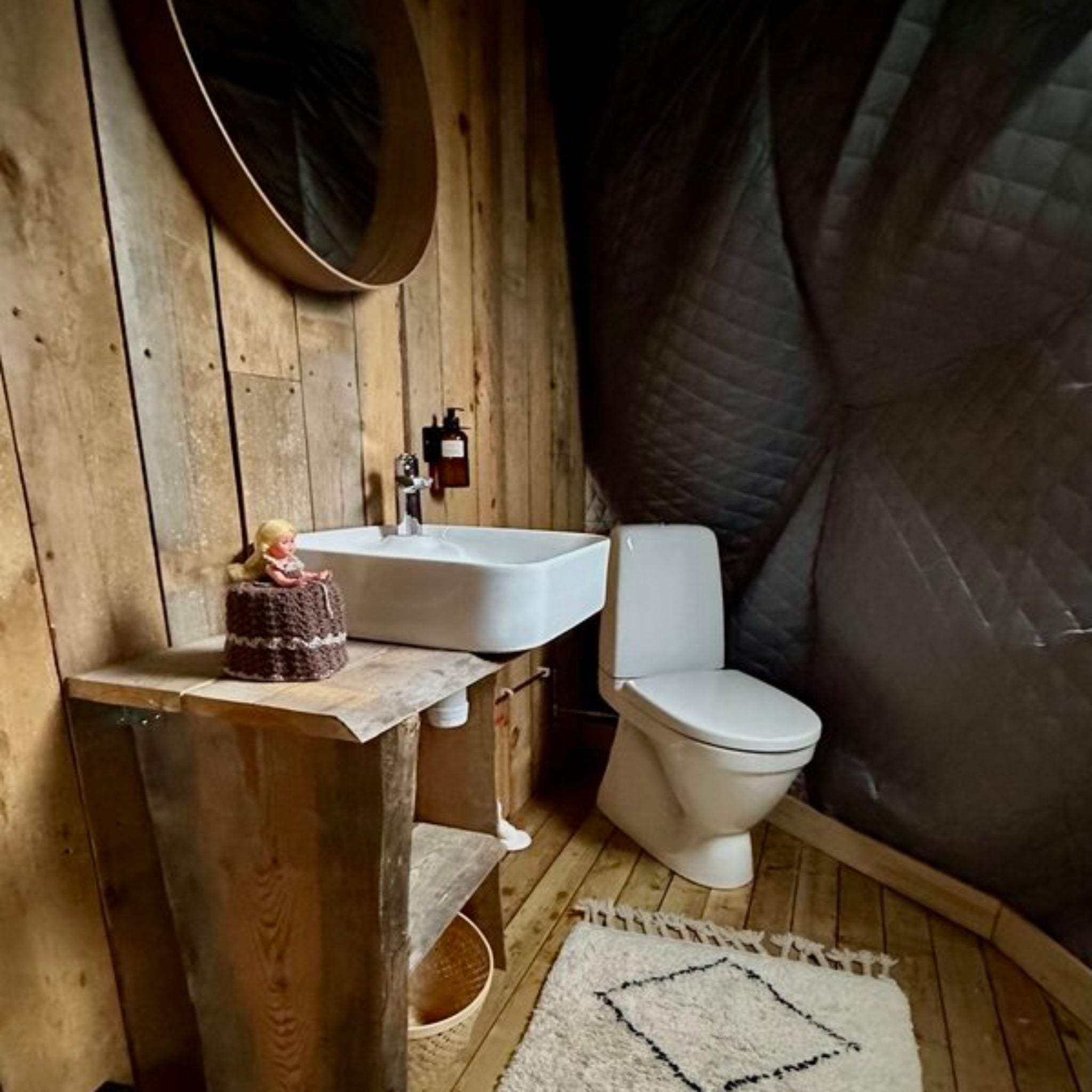 Toalett på luksus glamping